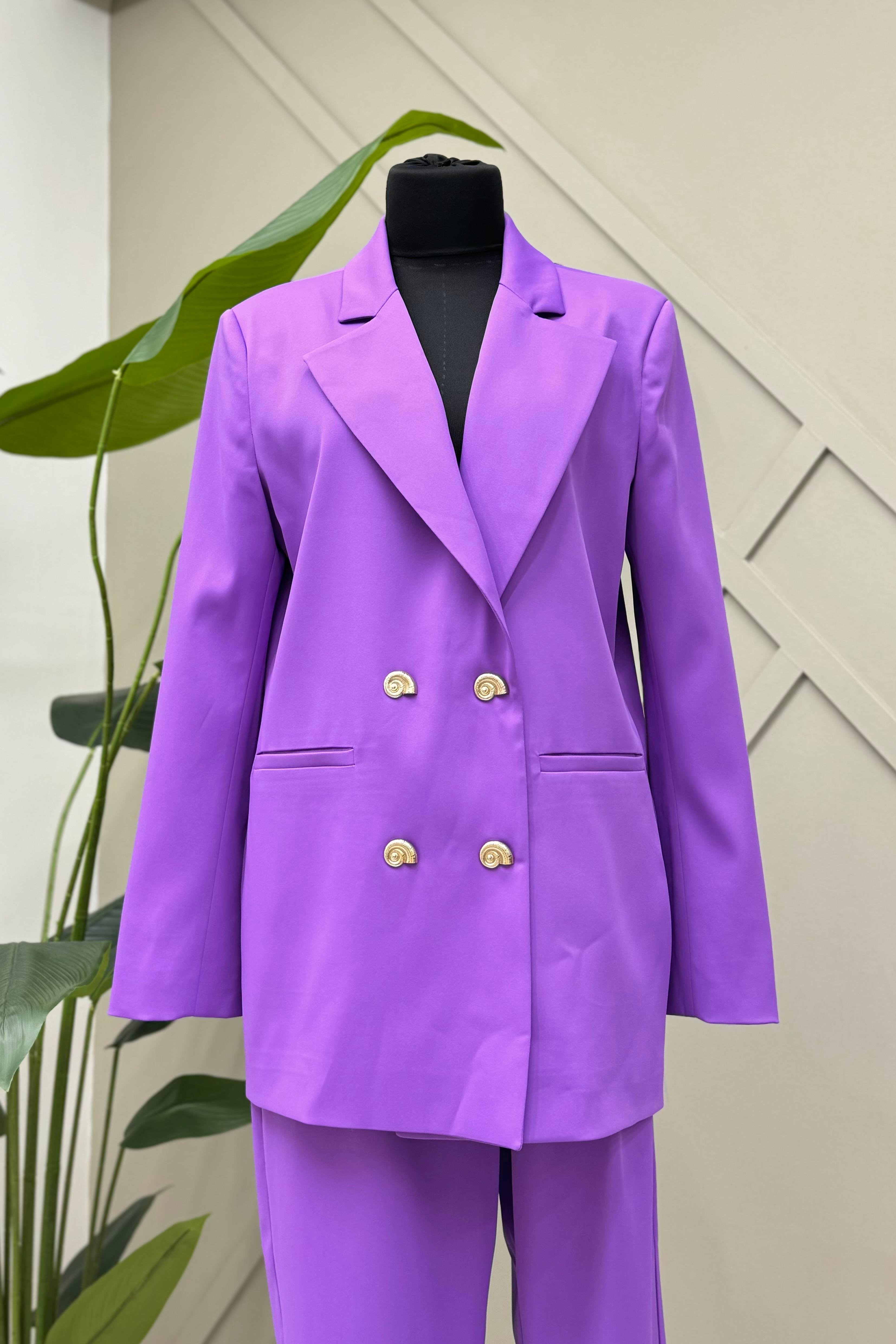 MİSSEMRAMİSS Missemramiss 4482 Blazer Takım - Leylak  Takım