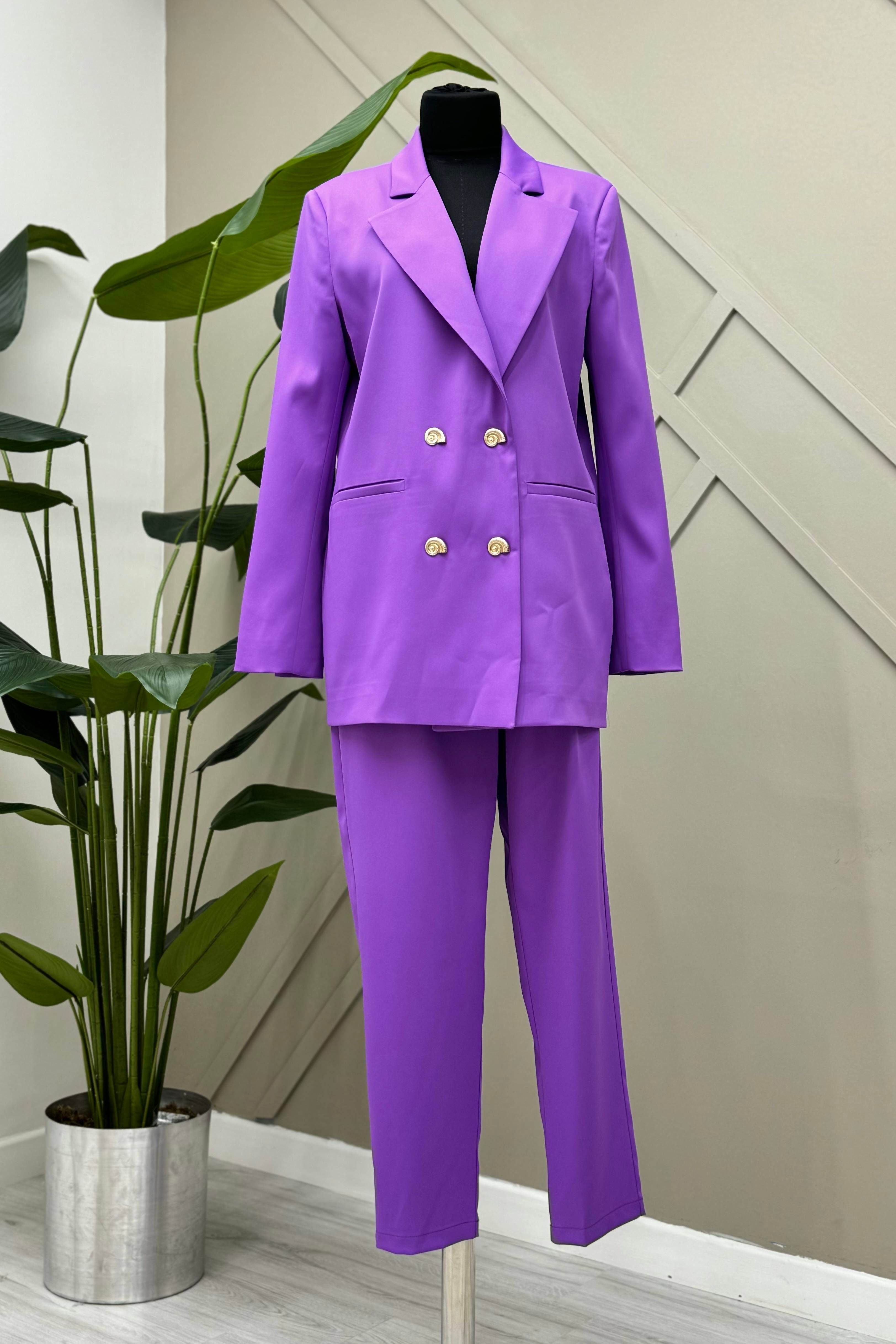 MİSSEMRAMİSS Missemramiss 4482 Blazer Takım - Leylak  Takım