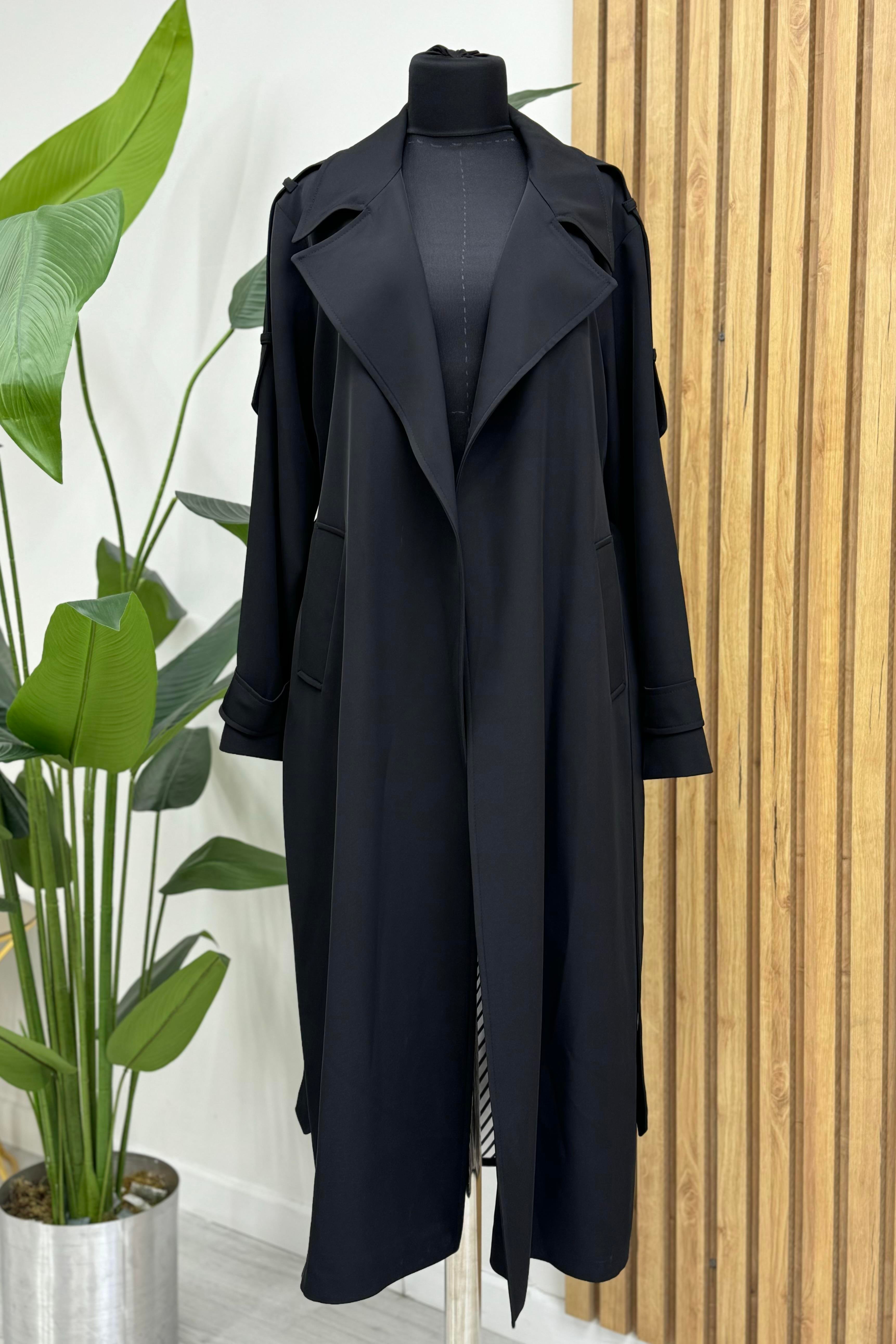 Missemramiss 4533 Lady Street Trençkot - Siyah - Bilen Giyim