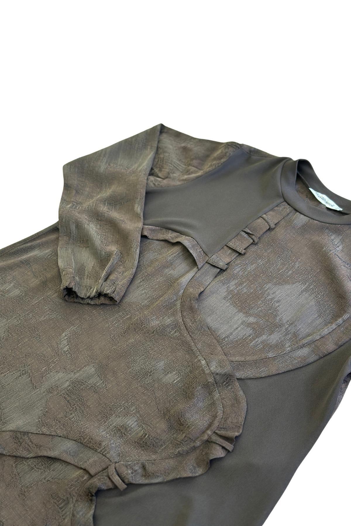 MİSSWHENCE Misswhence 36007 Tunik - Kahverengi Misswhence 36007 Tunik - Kahverengi - Bilen Giyim Tunik 