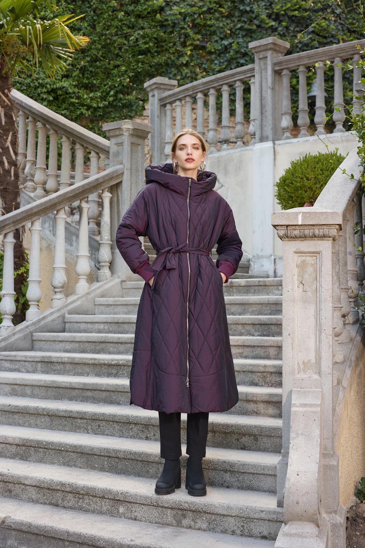 MİSSWHENCE Misswhence 36533 Pardesü - Mürdüm  Kap 