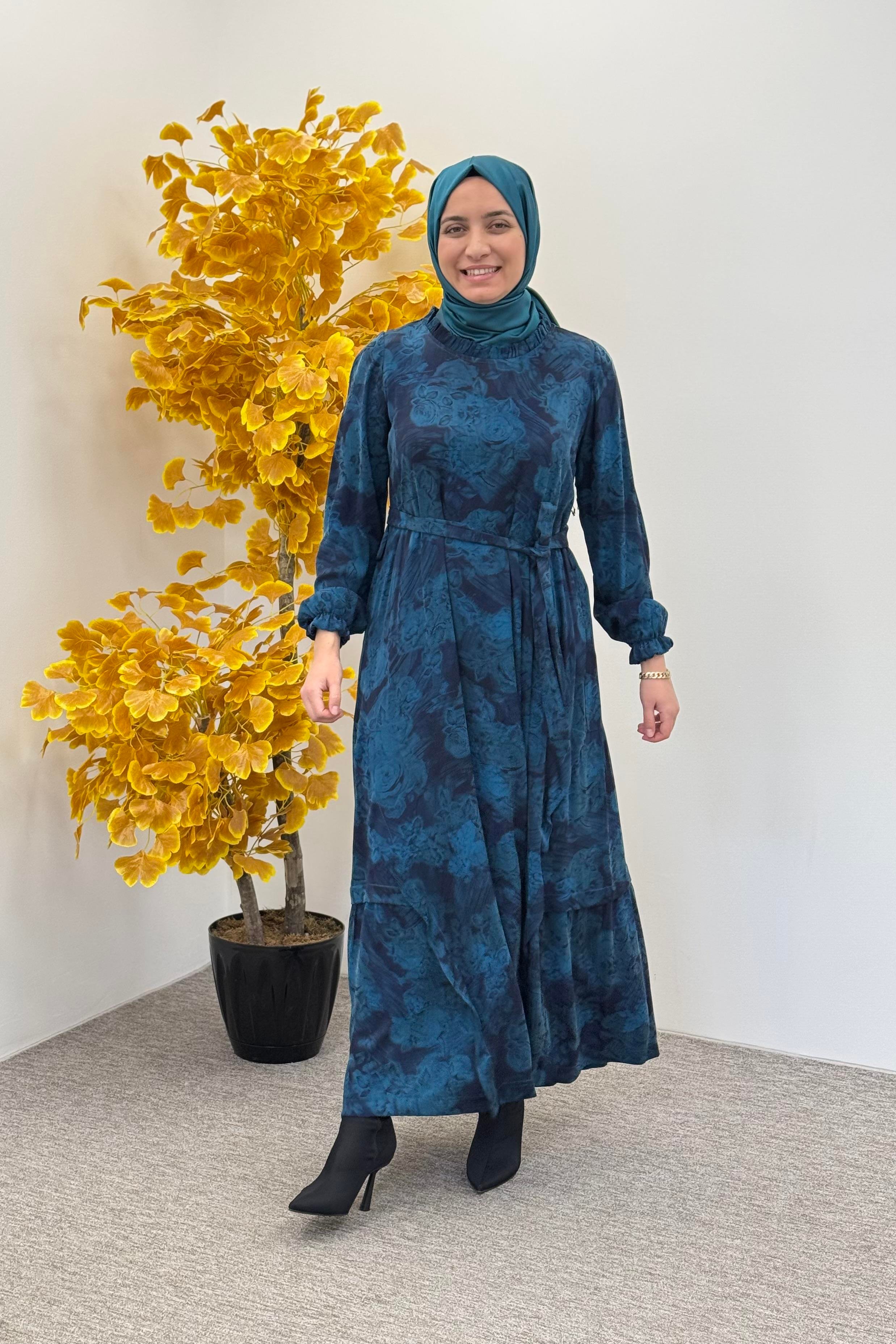 MİSSWHENCE Misswhence 36829 Elbise - Saks Misswhence 36829 Elbise - Saks - Bilen Giyim Elbise 