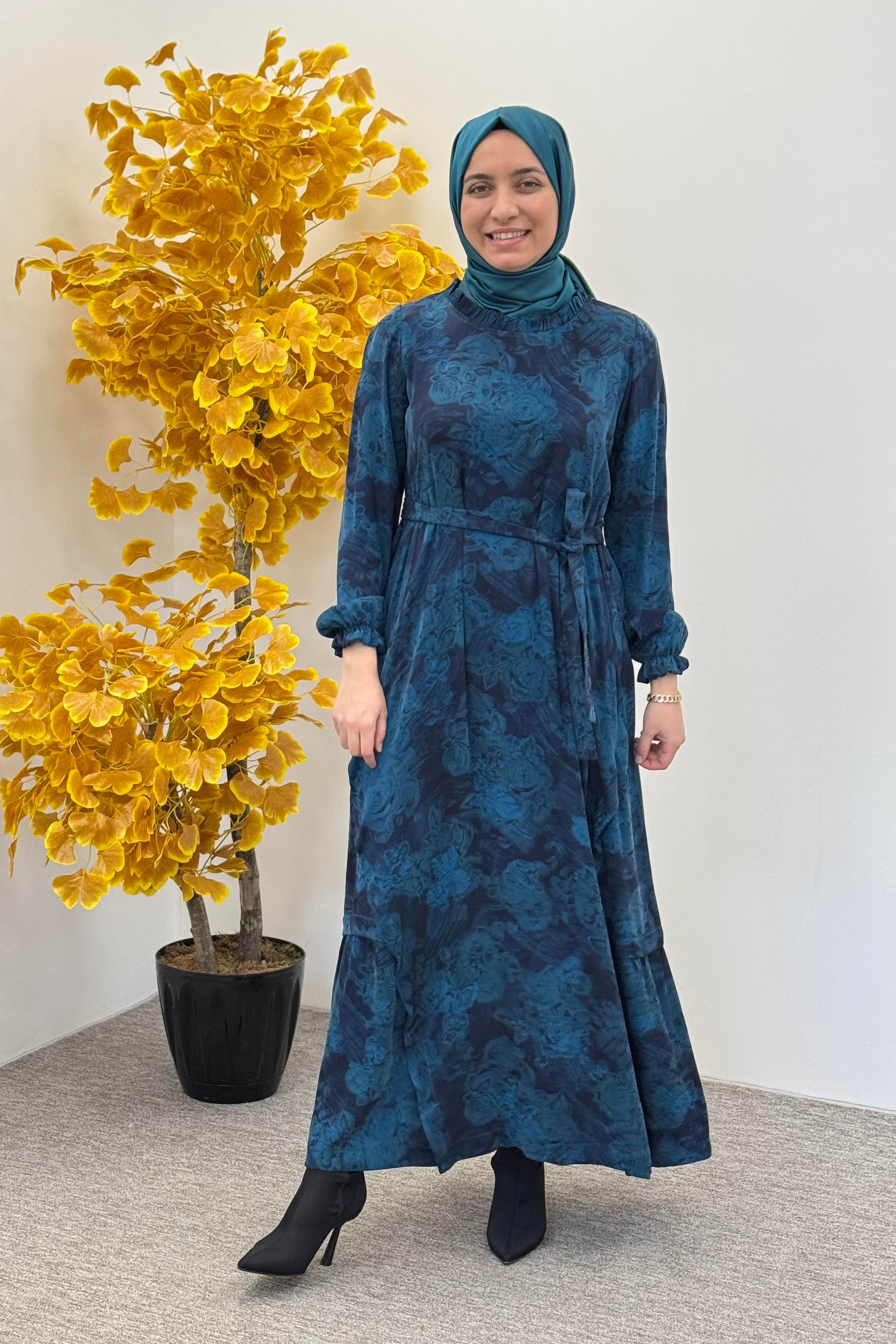 MİSSWHENCE Misswhence 36829 Elbise - Saks Misswhence 36829 Elbise - Saks - Bilen Giyim Elbise 