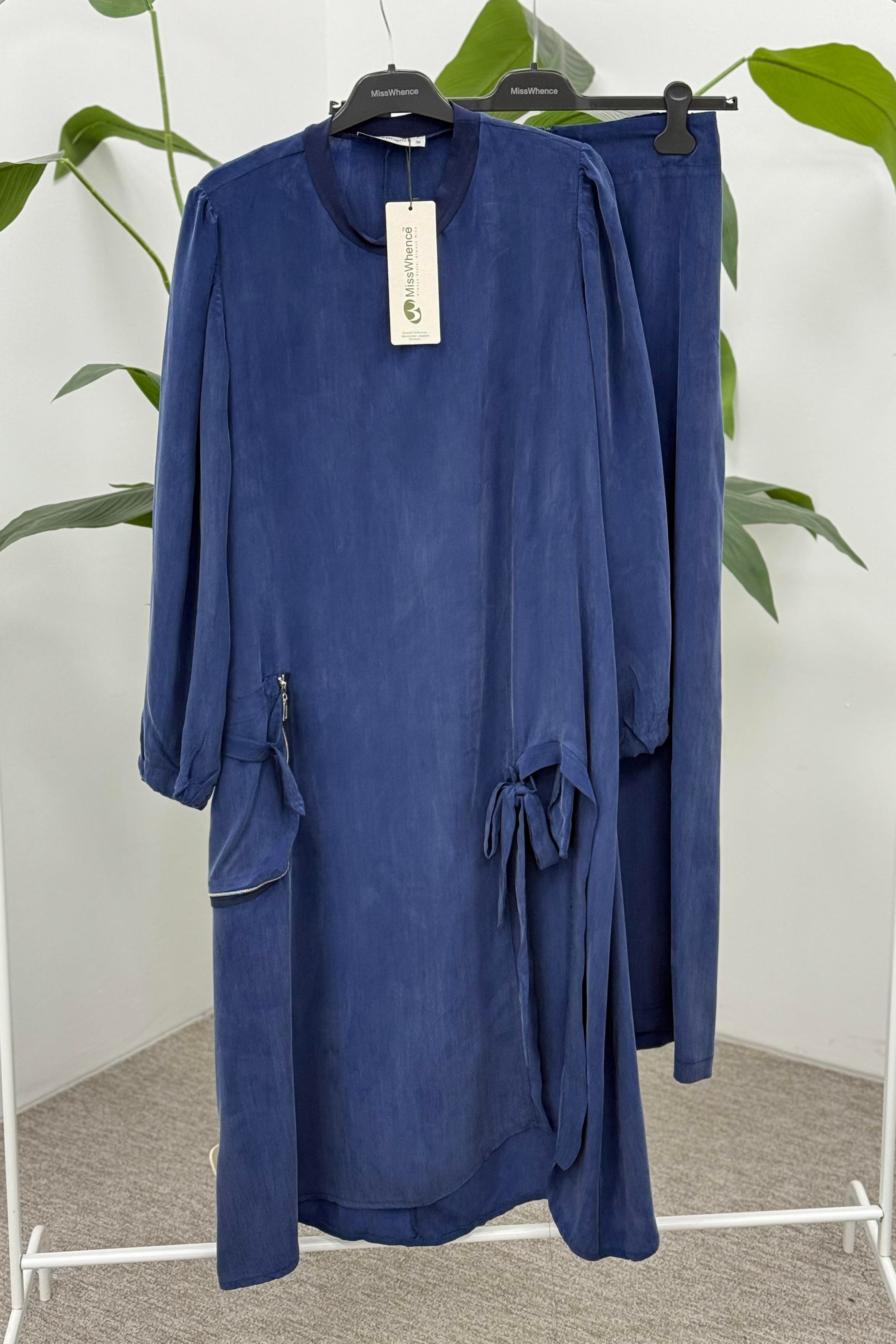 MİSSWHENCE Misswhence 37023 Tunik Takım - İndigo Misswhence 37023 Tunik Takım - Bilen Giyim Takım 