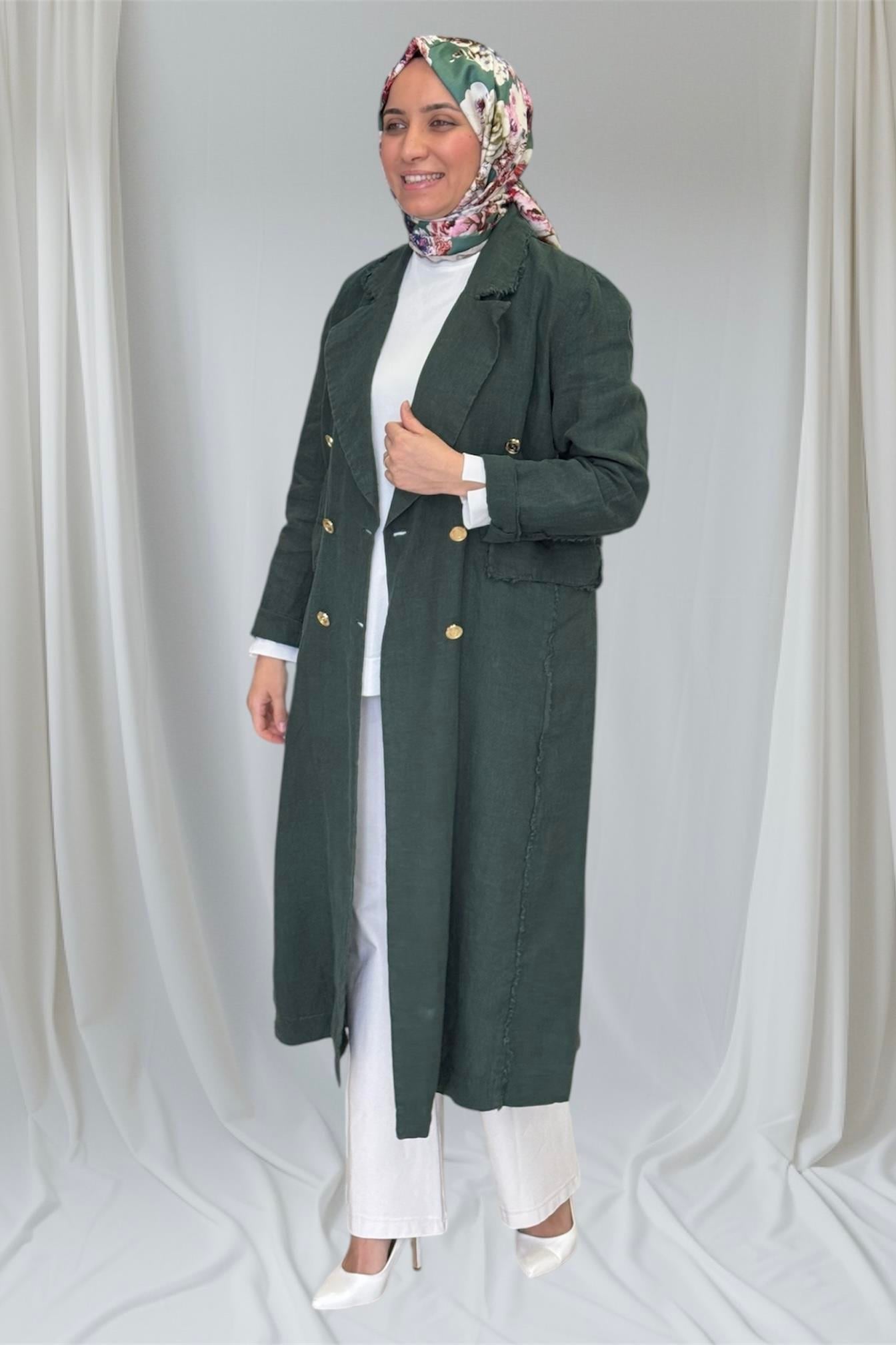 MİSSWHENCE Misswhence 37503 Pardesü - Yeşil Misswhence 37503 Pardesü - Bilen Giyim Pardesü & Ferace 