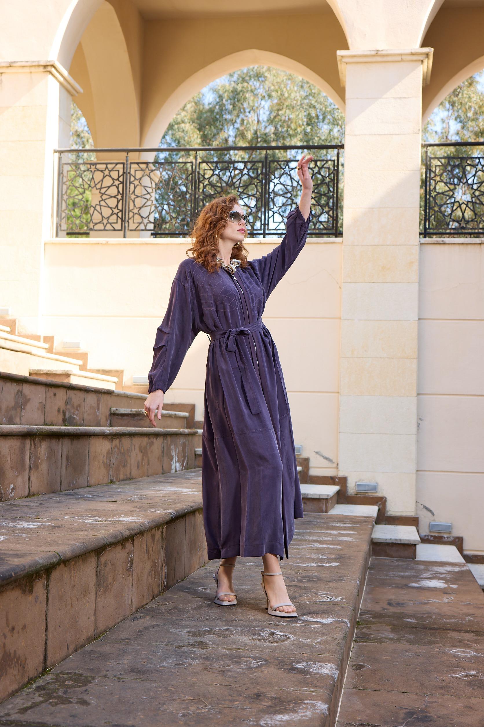 MİSSWHENCE Misswhence 37520 Ferace - Mor Misswhence 37520 Ferace - Bilen Giyim Pardesü & Ferace 