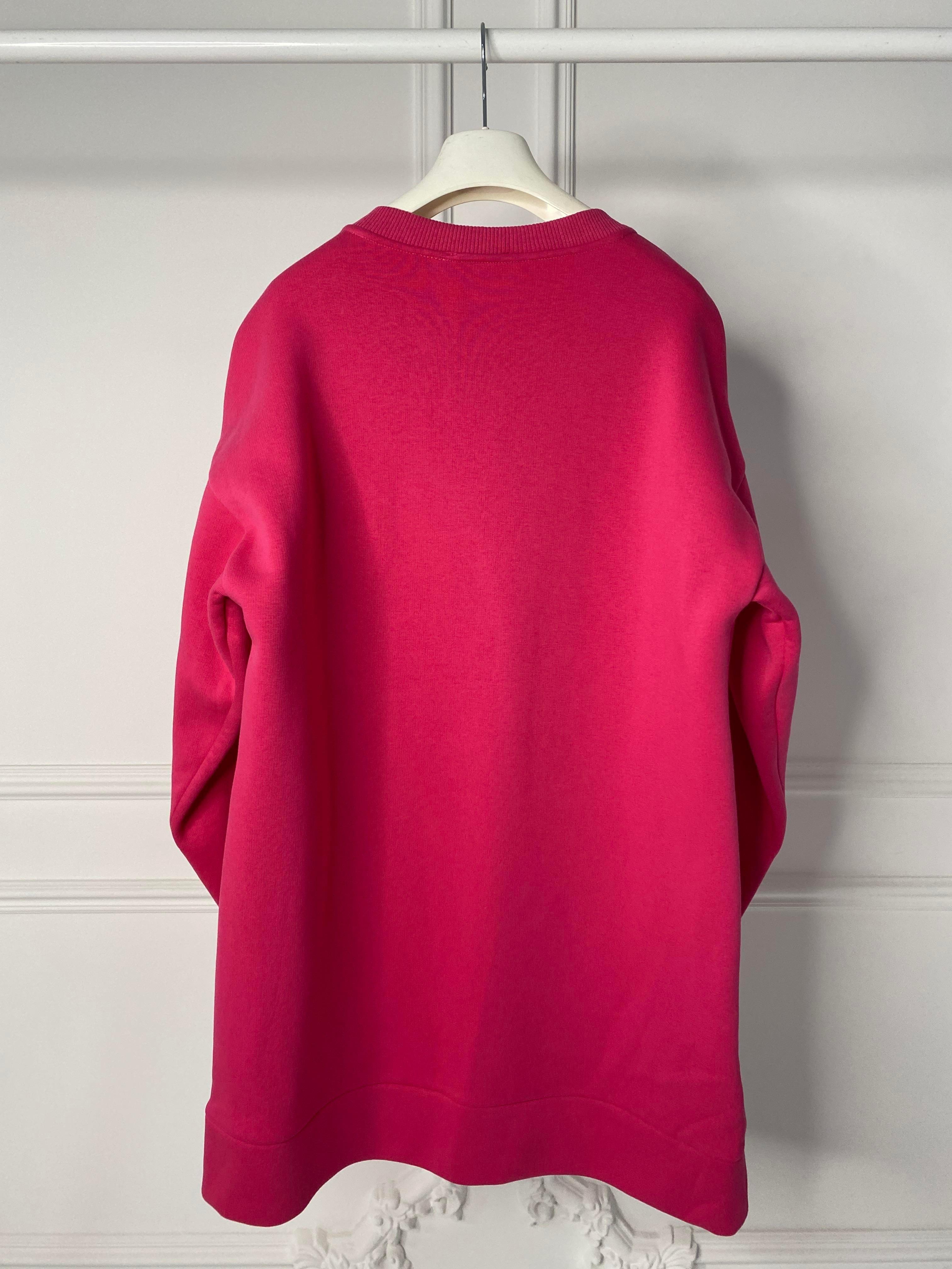 MOODBASİC Moodbasic Mb21.250 Taşlı Yazılı İçi Tüylü Tunik - Fuşya  Tunik 