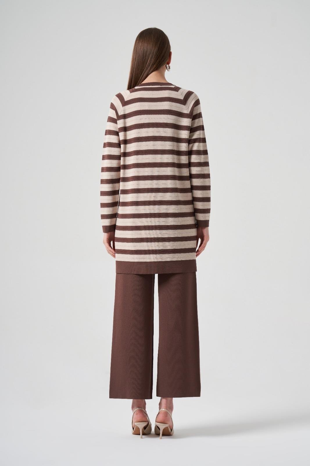 NUSS Nuss 002 Merserize Bol Paça Pantolon - Kahve  Pantolon 