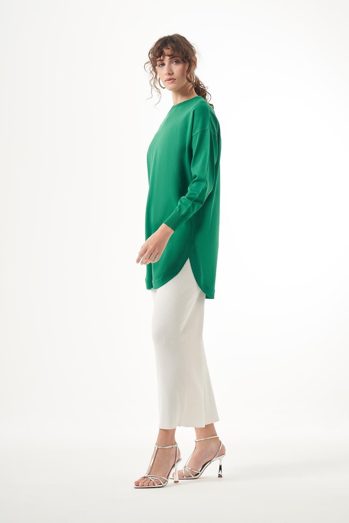 NUSS Nuss 1200 Eteği Oval Kesim Merserize Tunik - Benetton  Tunik 