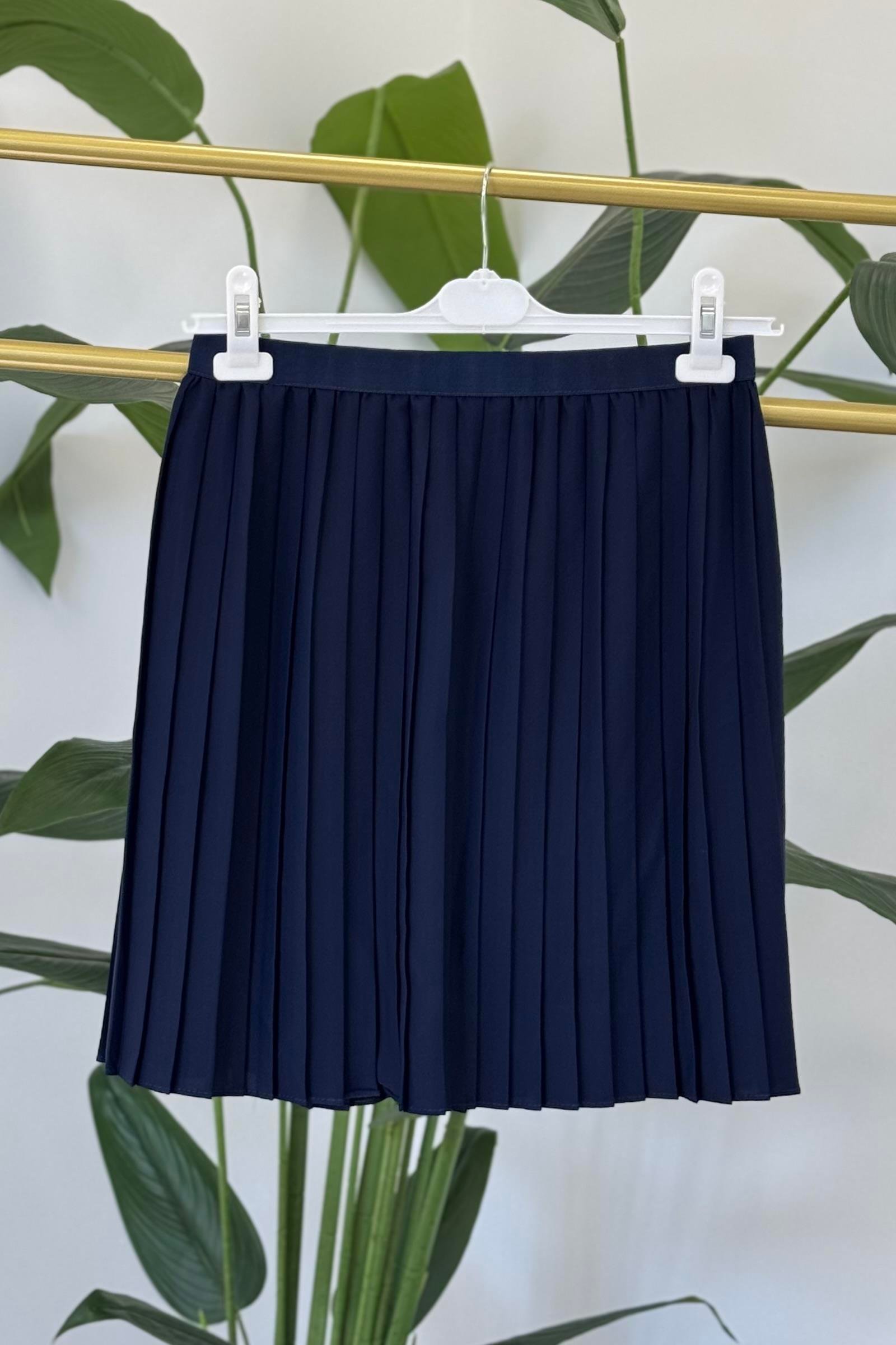 PUANE Pliseli Krep İçlik 40002 - F.Navy Pliseli Krep İçlik 40002 - Bilen Giyim İçlik 