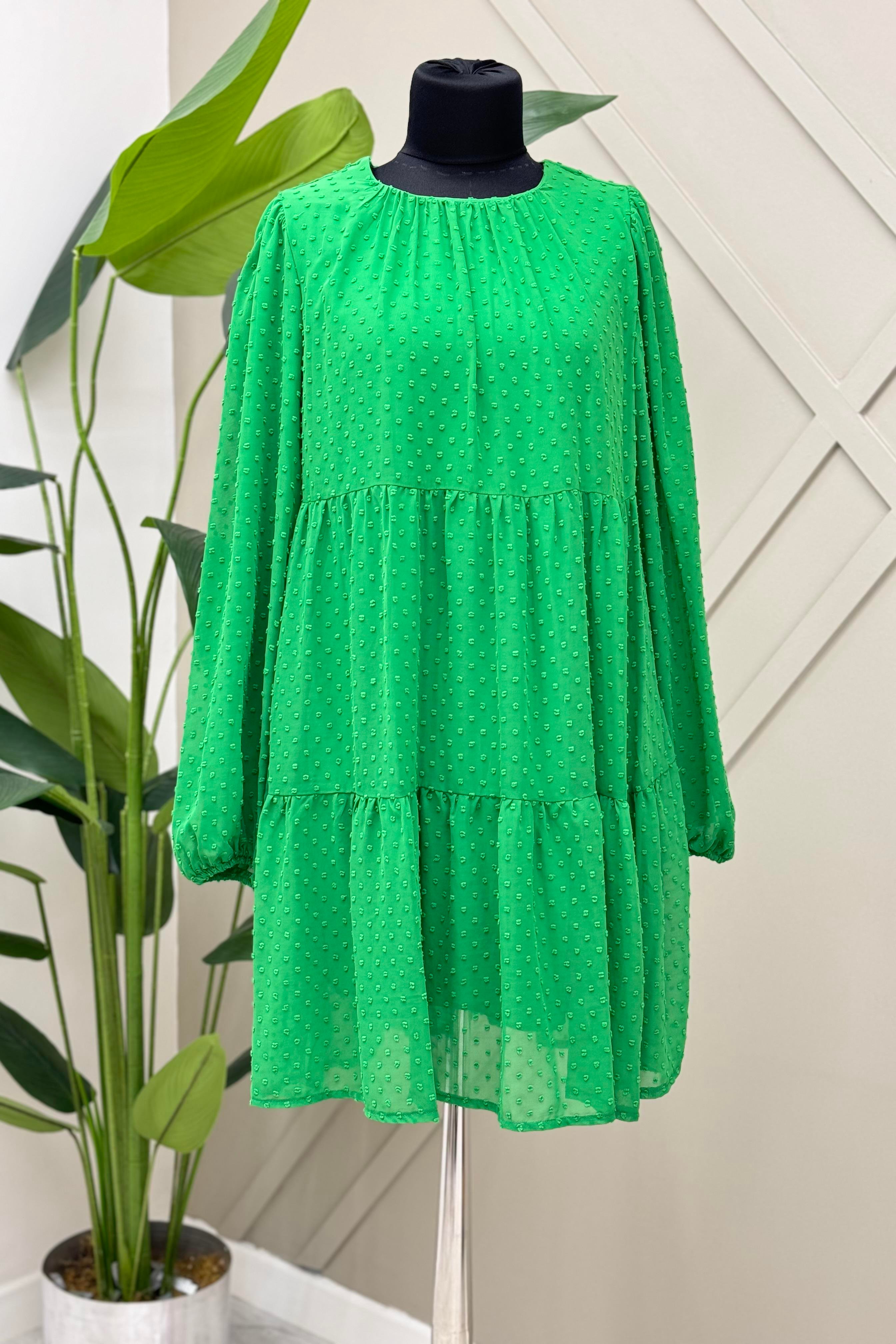 İKOLL Puantiyeli Şifon Tunik 0030014 - Benetton  Tunik 