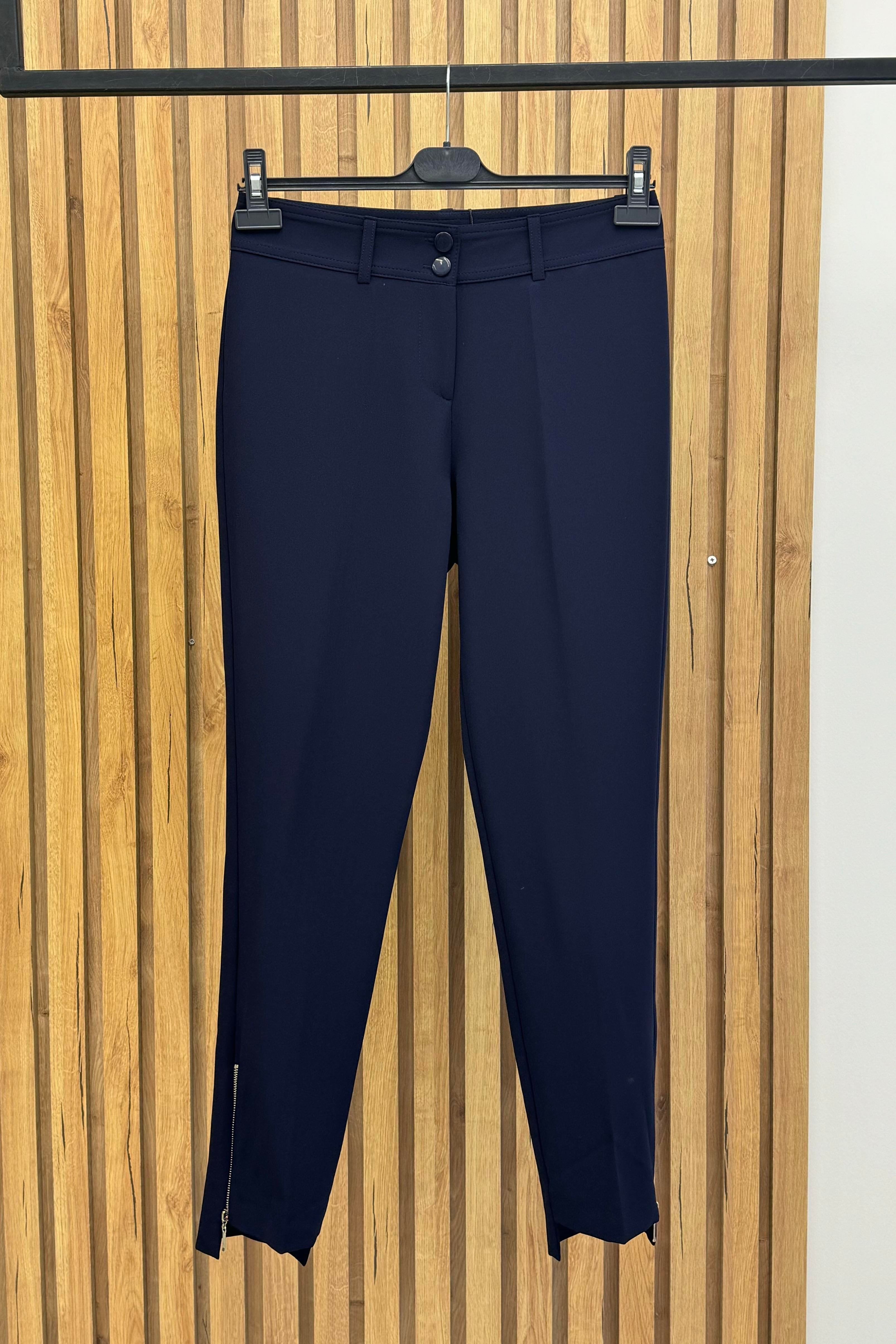 Sentez Sentez 5535 Paçası Fermuarlı Classic Pantolon - Lacivert  Pantolon
