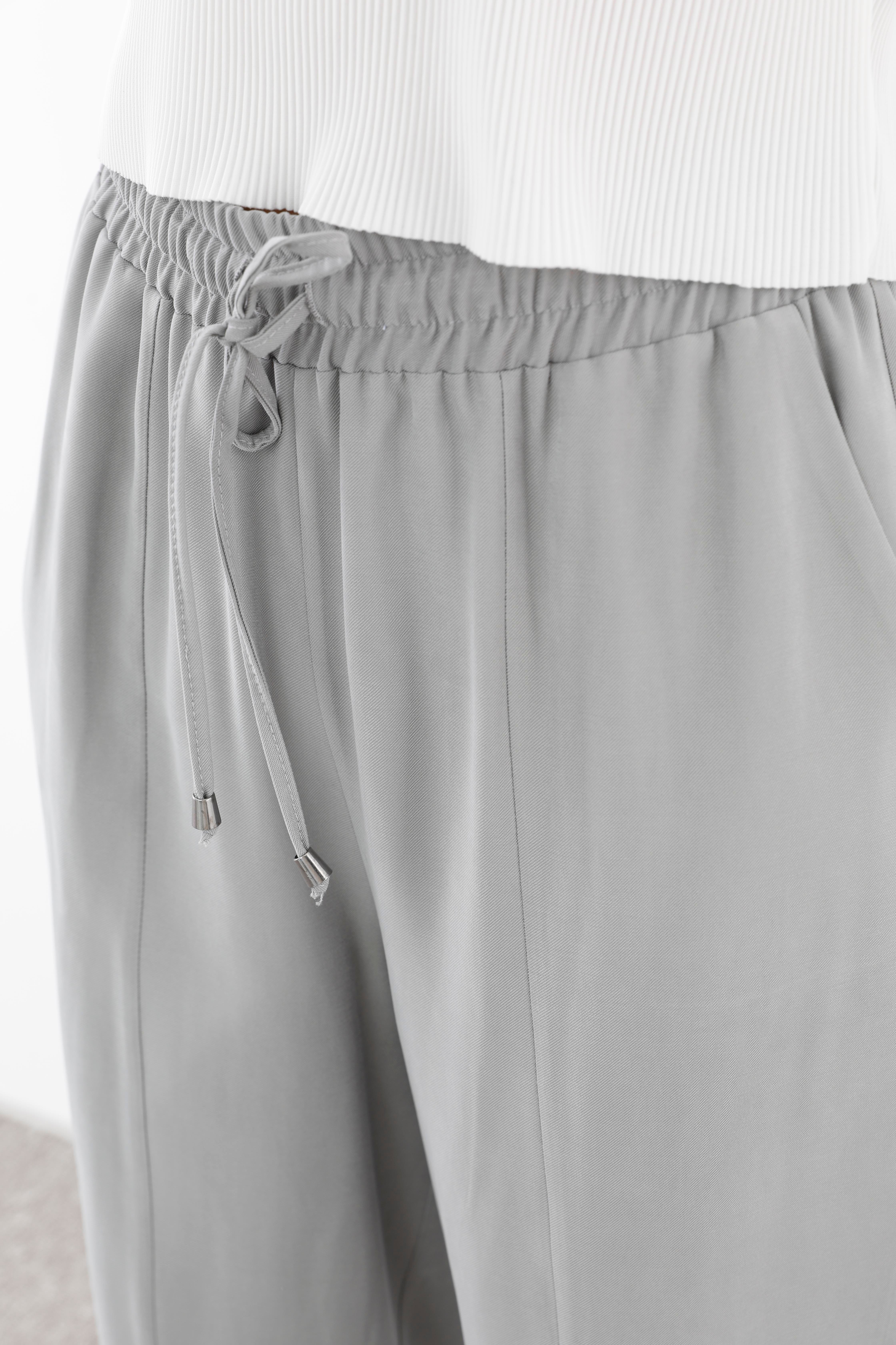 Sentez Sentez 5563 Asya Havuç Paça Pantolon - Gri Sentez 5563 Asya Havuç Paça Pantolon - Gri - Bilen Giyim Pantolon 