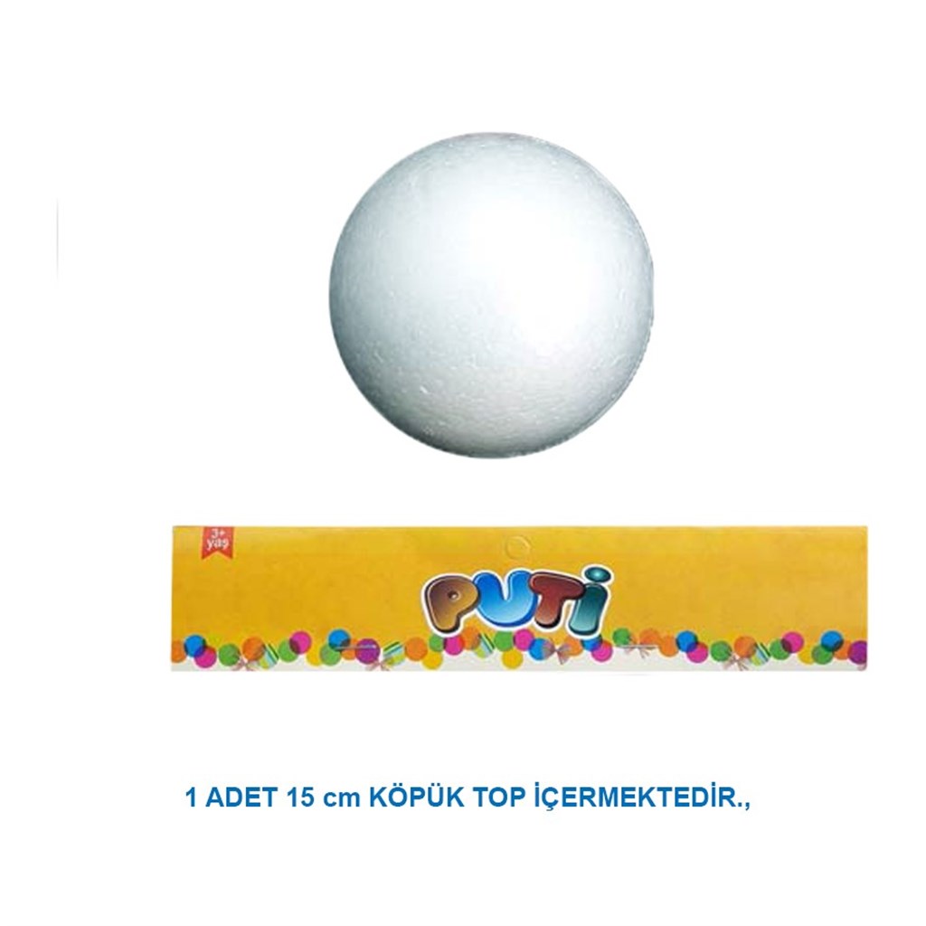 PUTİ KÖPÜK TOP 15CM TEKLİ
