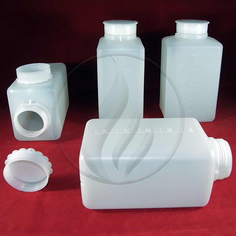 LP Italiana1 Litre HDPE Şişe, Kare, Taksimatlı, Contalı KapakAKTKare1Lt
