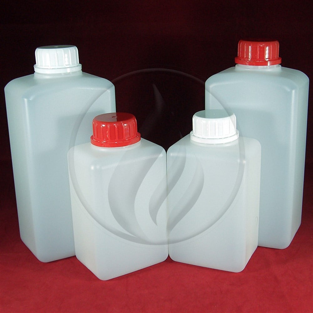 HDPE10 Adet Dikdörtgen Tabanlı, Yarı Şeffaf HDPE Gövdeli, Beyaz/Kırmızı Sızdırmaz Kapaklı, Güvenlik Halkalı 1 Lt Şişe1LtHDPEDkdrgn