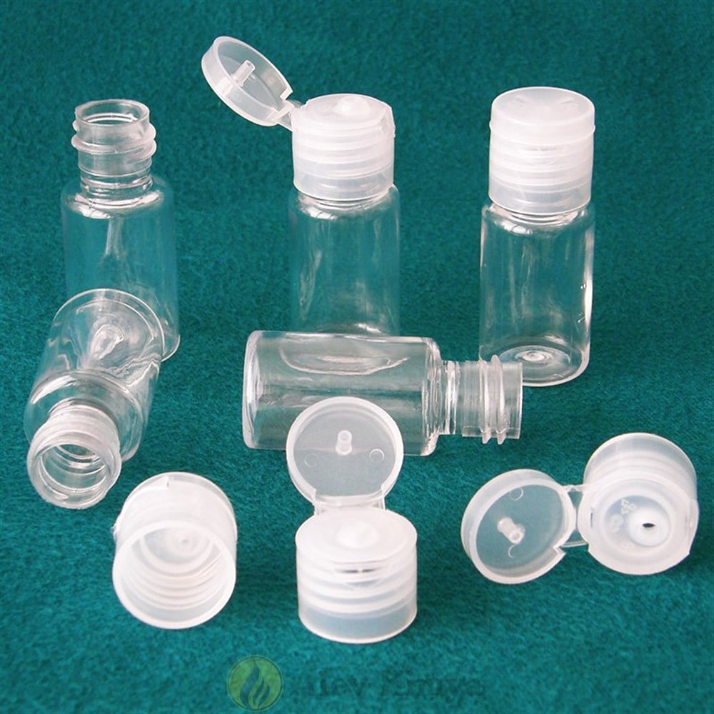 10 ml Şeffaf, Flip Top Kapaklı Sert Şişe