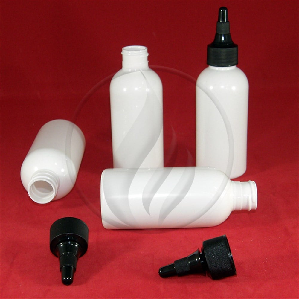 PET150 ml Beyaz, Asansör Kapaklı, Kapak Ucundan Damlalıklı, İnce Ağızlı, Sıkılabilir PET ŞişePetB150AS