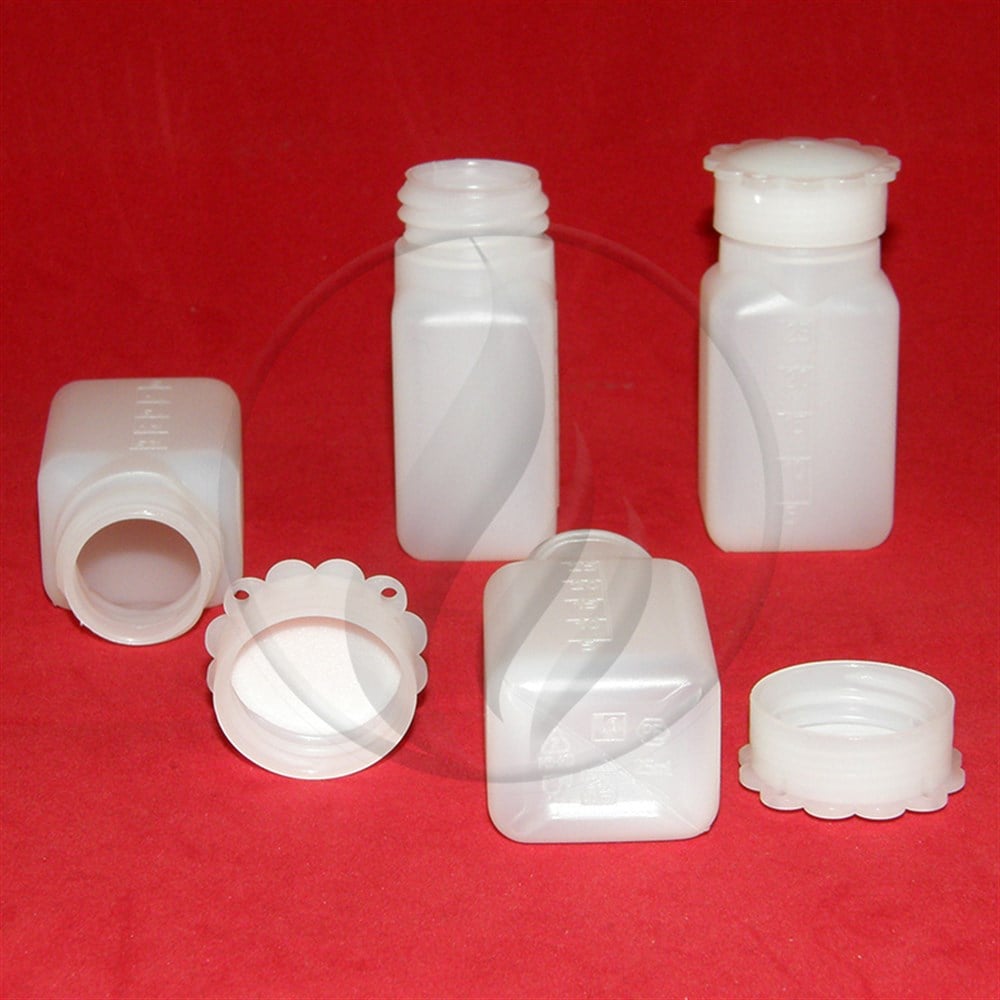 LP Italiana25 ml HDPE Şişe, Dikdörtgen Tabanlı, Taksimatlı, Contalı KapakAK25TKLdpe