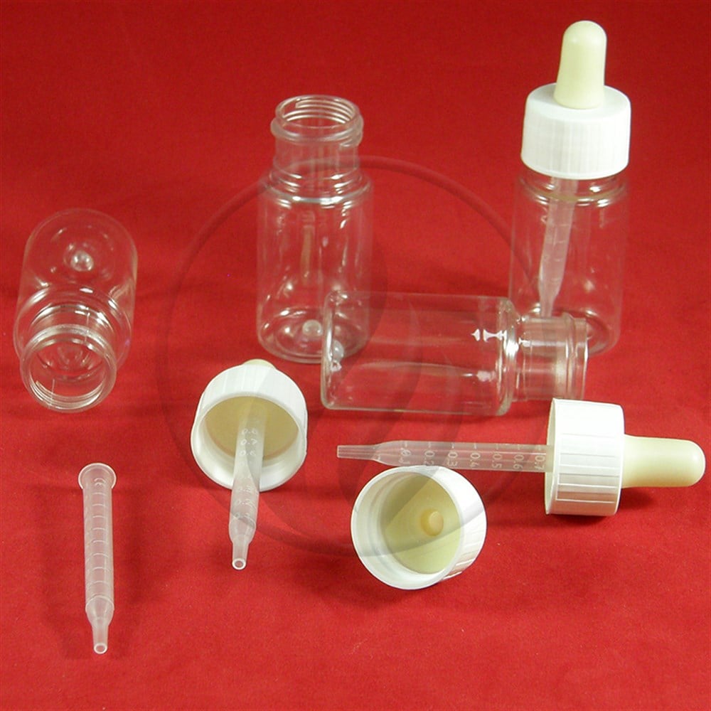 PET30 ml Şeffaf, İnce Plastik Damlalıklı, Puar Kapaklı Pet Gorilla ŞişePet30GD