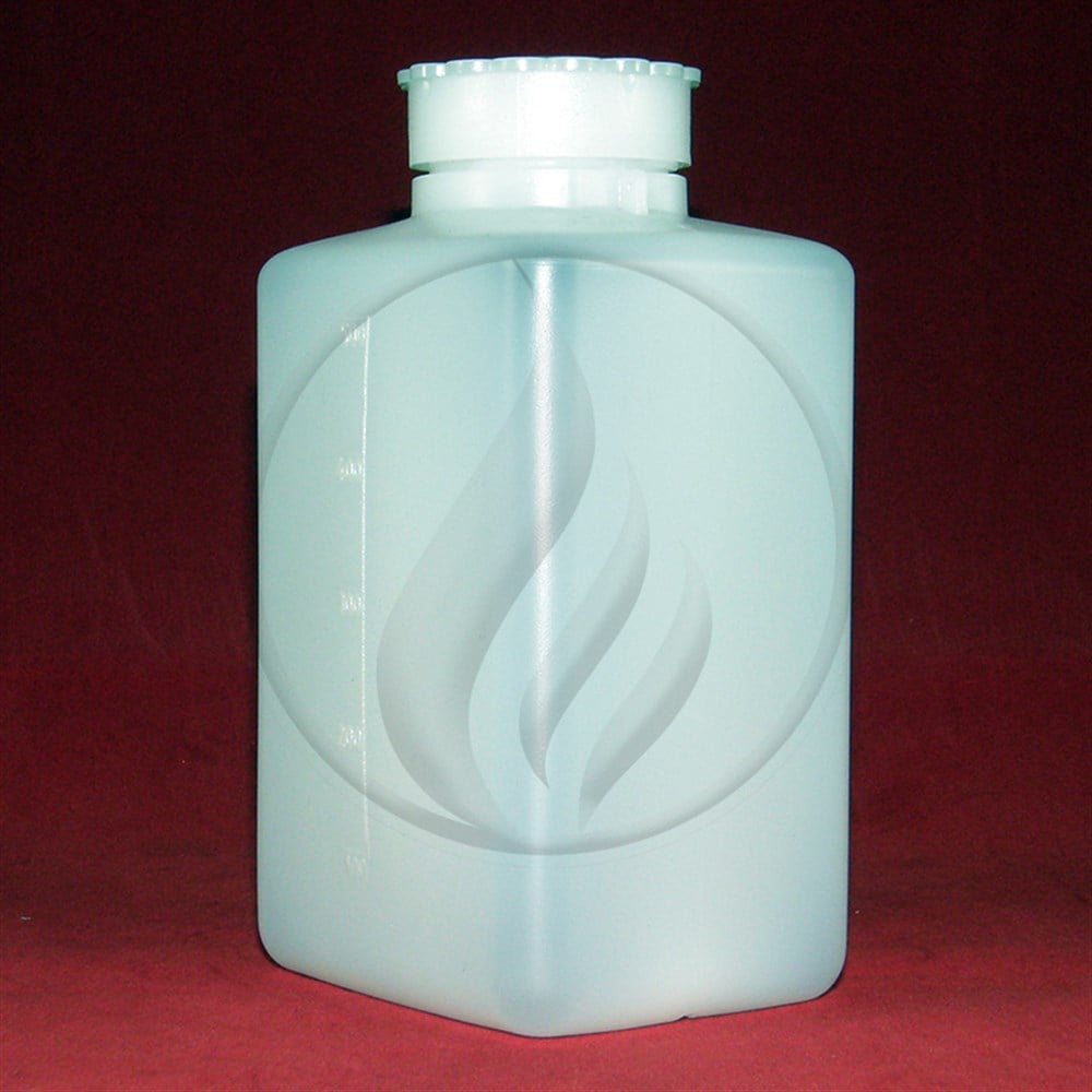 LP Italiana500 ml HDPE Şişe, Dikdörtgen Tabanlı, Taksimatlı, Contalı KapakAKTKare500