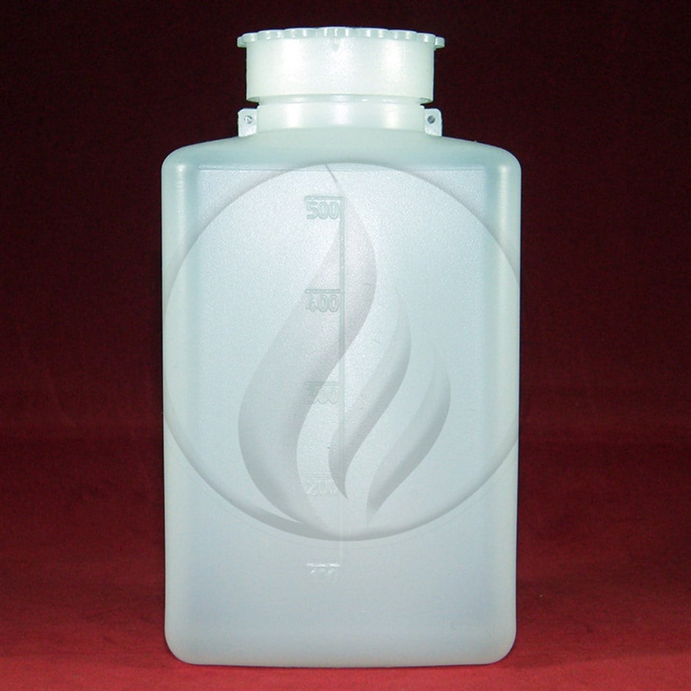 LP Italiana500 ml HDPE Şişe, Dikdörtgen Tabanlı, Taksimatlı, Contalı KapakAKTKare500