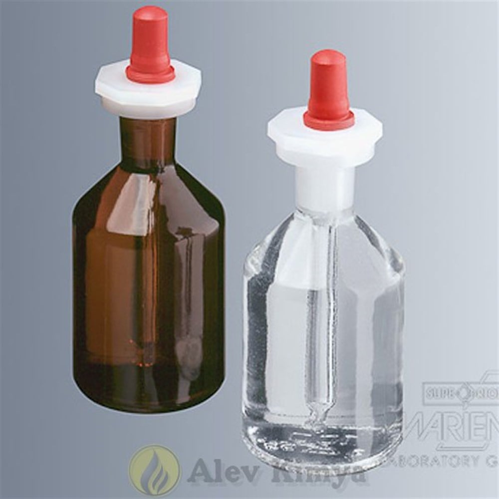 Cam Damlalık Şişe, Puarlı, Cam Pipetli, Şeffaf, 50 ml – 1 Adet