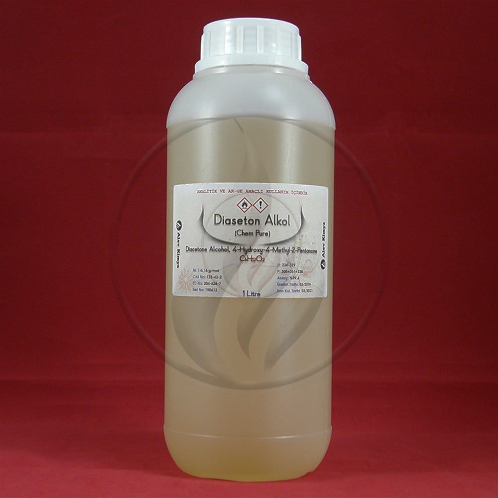 Alev KimyaDiaseton Alkol [123-42-2] 1 LtAKDAA1