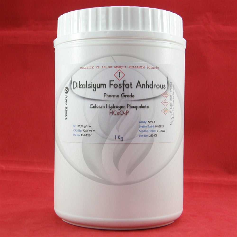 Alev KimyaDikalsiyum Fosfat Anhydrous Pharma Grade [7757-93-9]AKKFT