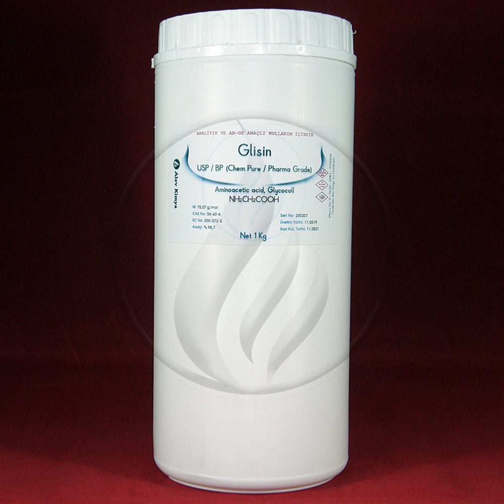 Alev KimyaGlisin (GLYCINE) – Usp/Bp - Pharma Grade [56-40-6] 1 KgAKGLN