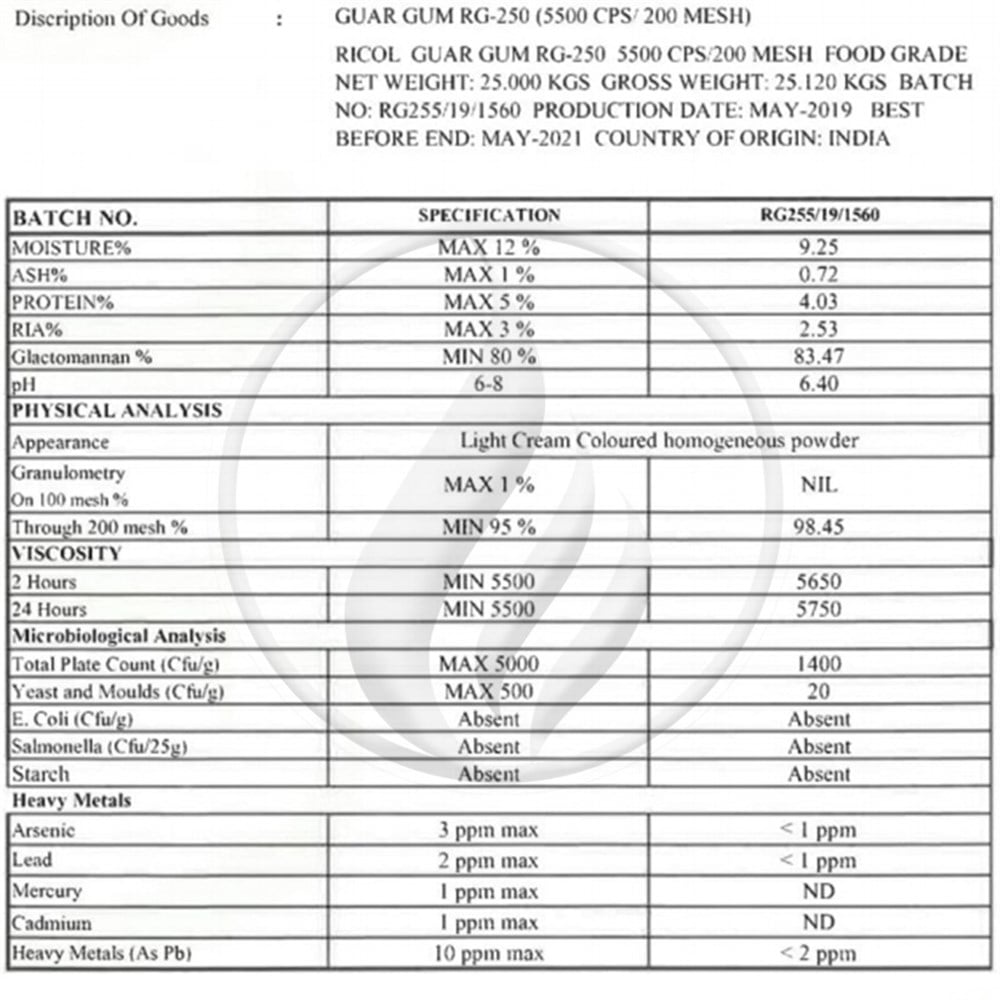 Alev KimyaGuar Gam - Guar Gum (TOZ) [9000-30-0]AKGuarGUM