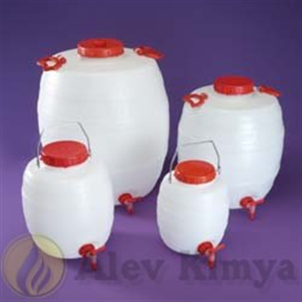 HDPE Bidon, Geniş Boyunlu, Musluklu, 5 Lt.