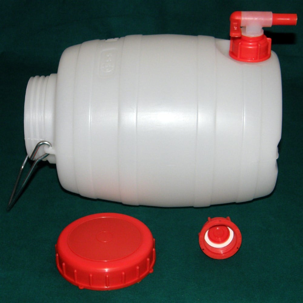 HDPE Bidon, Geniş Boyunlu, Musluklu, 5 Lt.