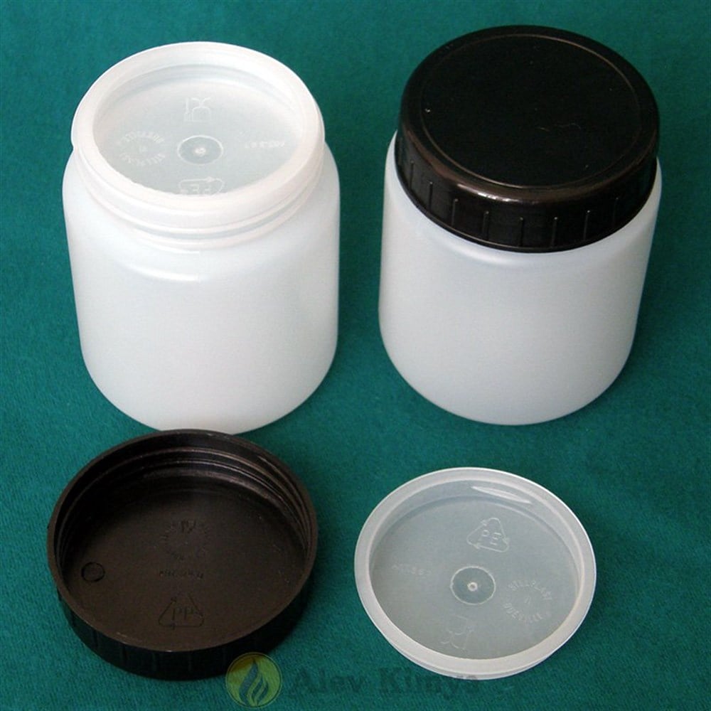 HDPE Kavanoz, Kapaklı, 250 ml