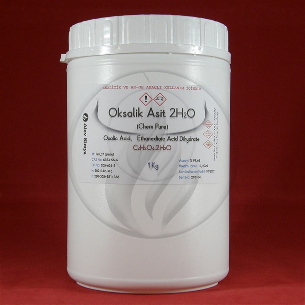 Alev KimyaOksalik Asit Dihirat .2H2O [6153-56-6]AKOADFS