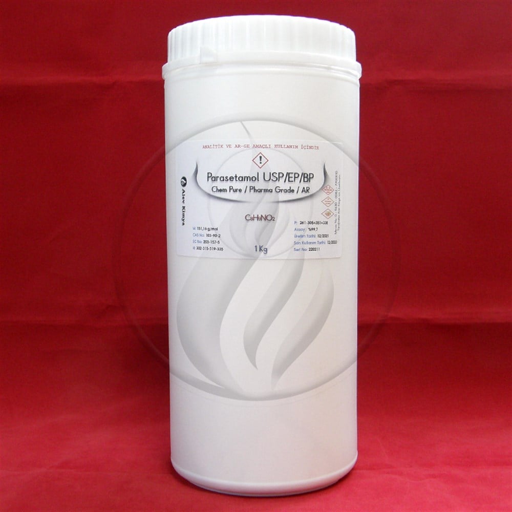 Alev KimyaParasetamol - Usp/Ep/Bp -Pharma Grade [103-90-2]AKPAR