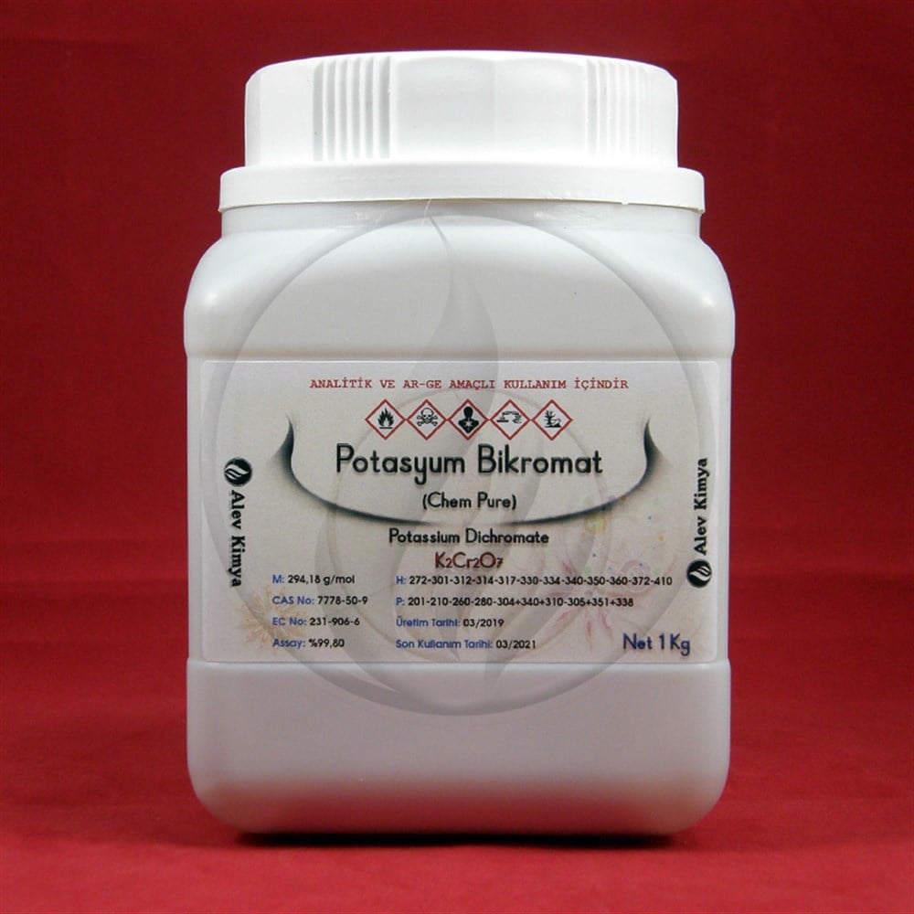 Alev KimyaPotasyum Bikromat (Potasyum Dikromat) [7778-50-9]AKPBK
