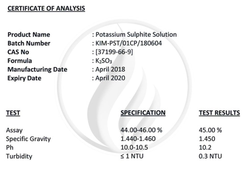 Potasyum Sülfit %50 - Chem Pure [37199-66-9] 1 Kg