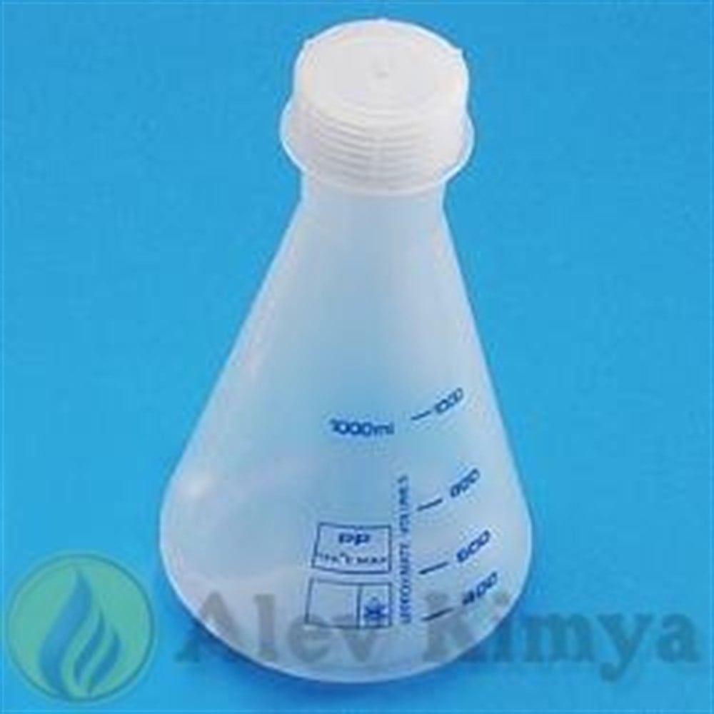 PP Erlenmayer, 250 ml, Kapaklı