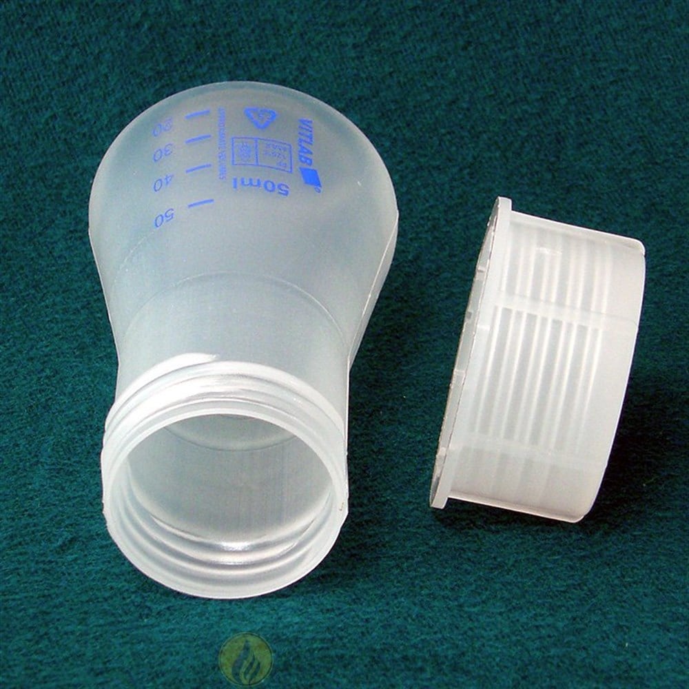 PP Erlenmayer, 50 ml, Kapaklı