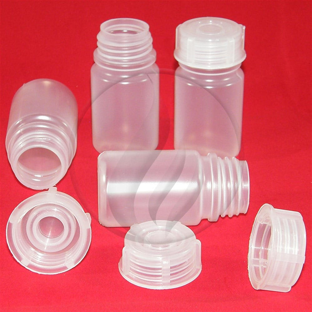 PP Şişe, Sızdırmaz Kapak, Geniş Boyunlu, 50 ml