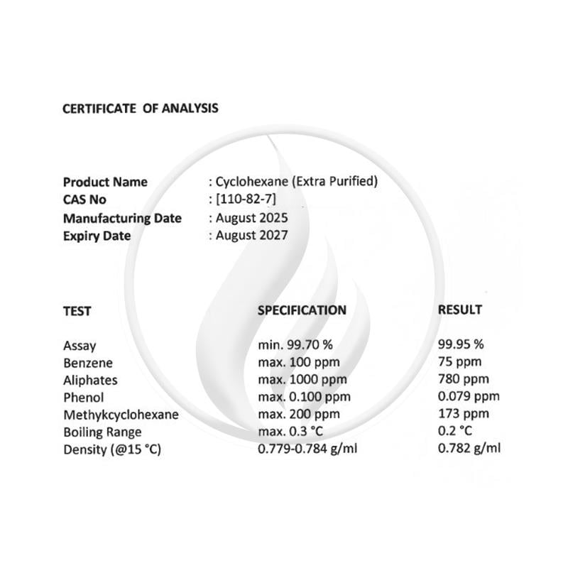 Alev KimyaSiklohekzan - Extra Purified [110-82-7]