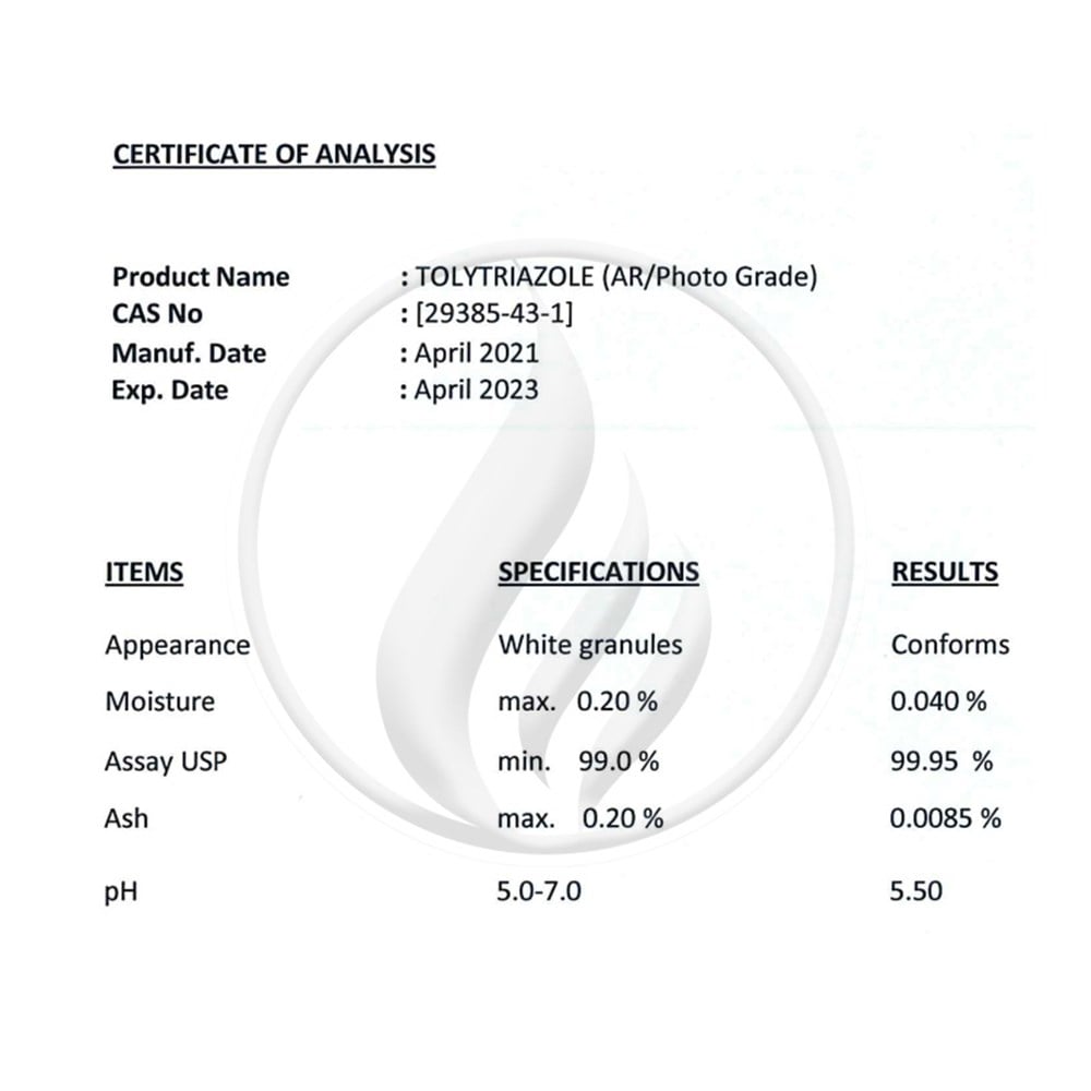 Alev KimyaTolyltriazole – Ar / Photo Grade [29385-43-1]AKTTA