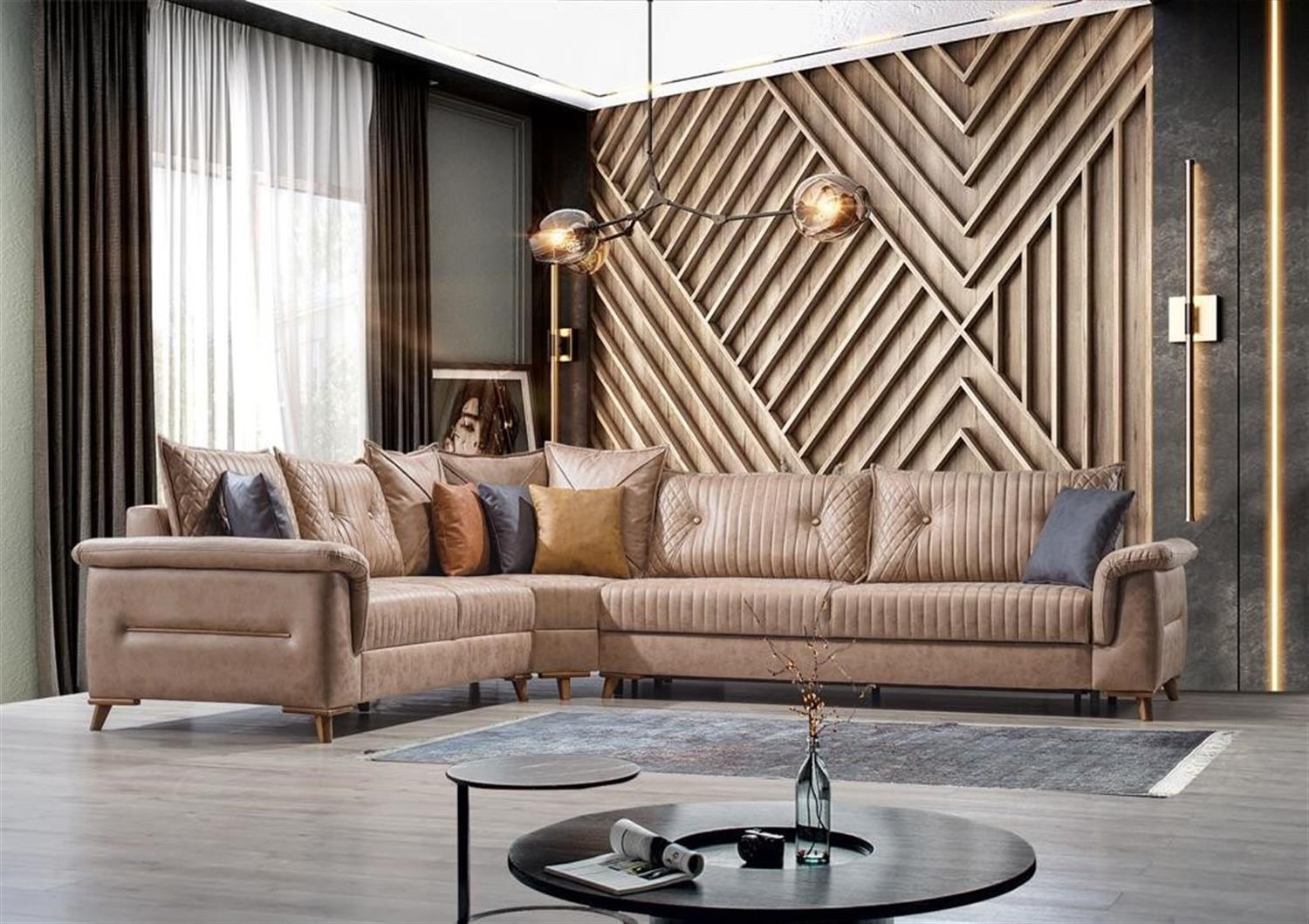 Dekorbizden Anka Sandıklı Ve Yataklı Köşe Koltuk