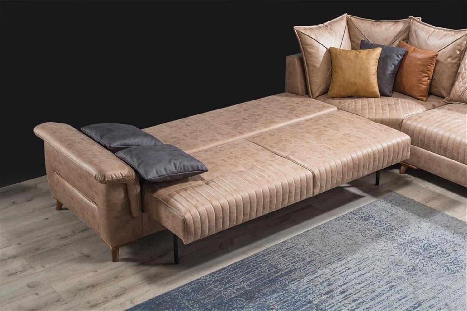 Dekorbizden Anka Sandıklı Ve Yataklı Köşe Koltuk