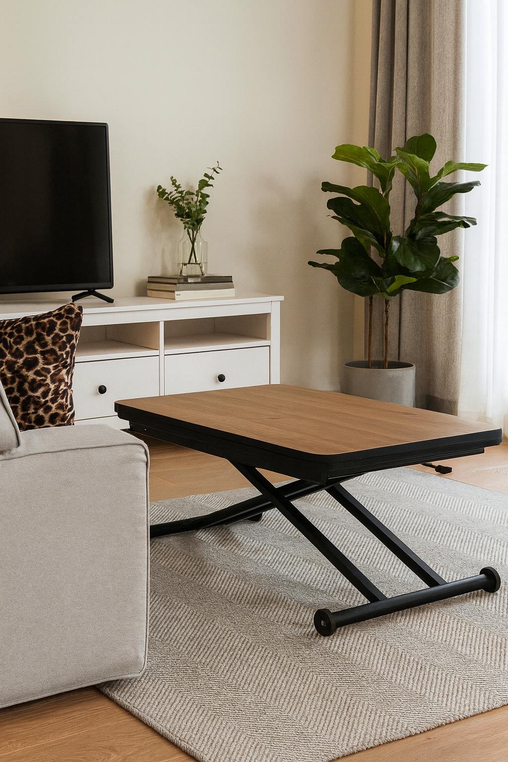  Anonim Akıllı Orta Sehpa Ceviz Radüs