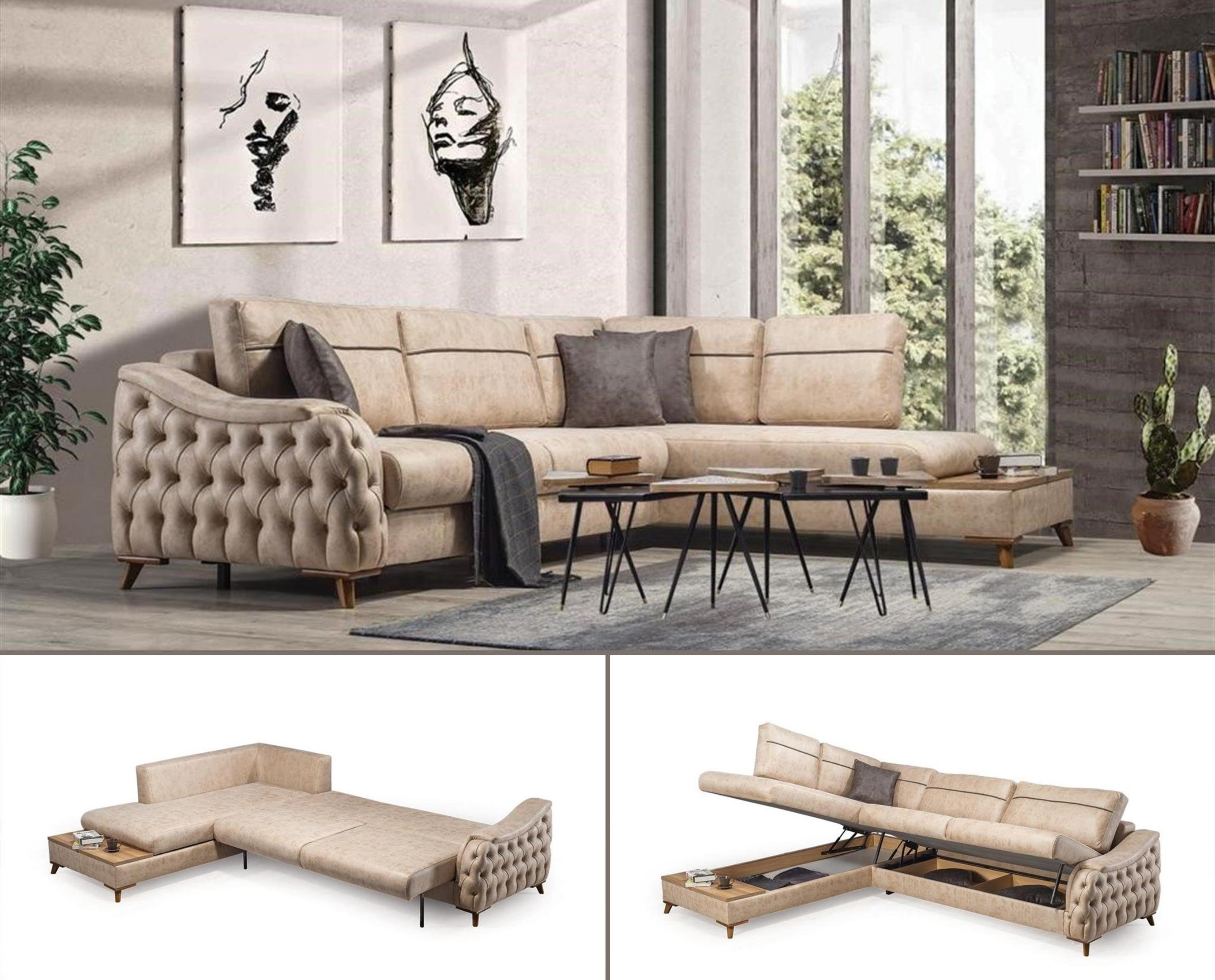   Arya Zen Sandıklı Ve Yataklı Köşe Koltuk