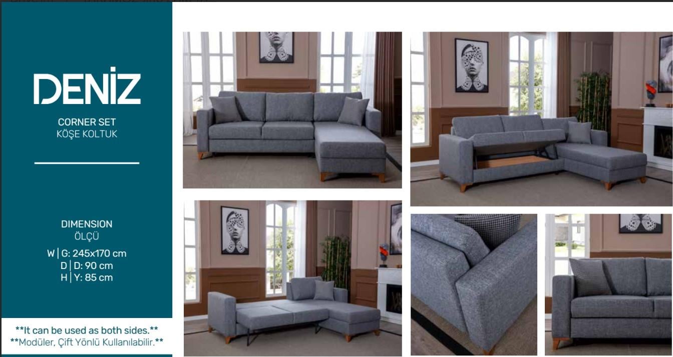  Deniz Köşe Koltuk
