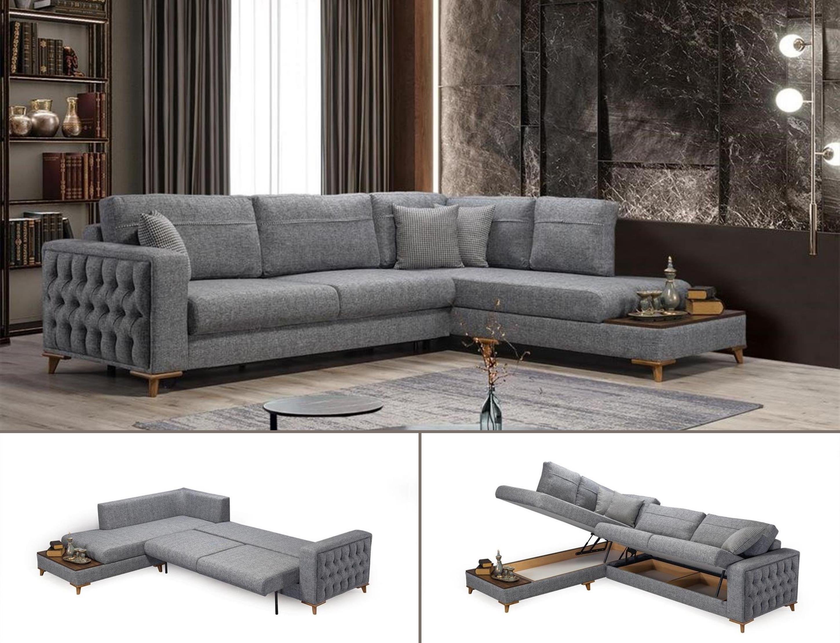   Uygar Sandıklı Ve Yataklı Köşe Koltuk