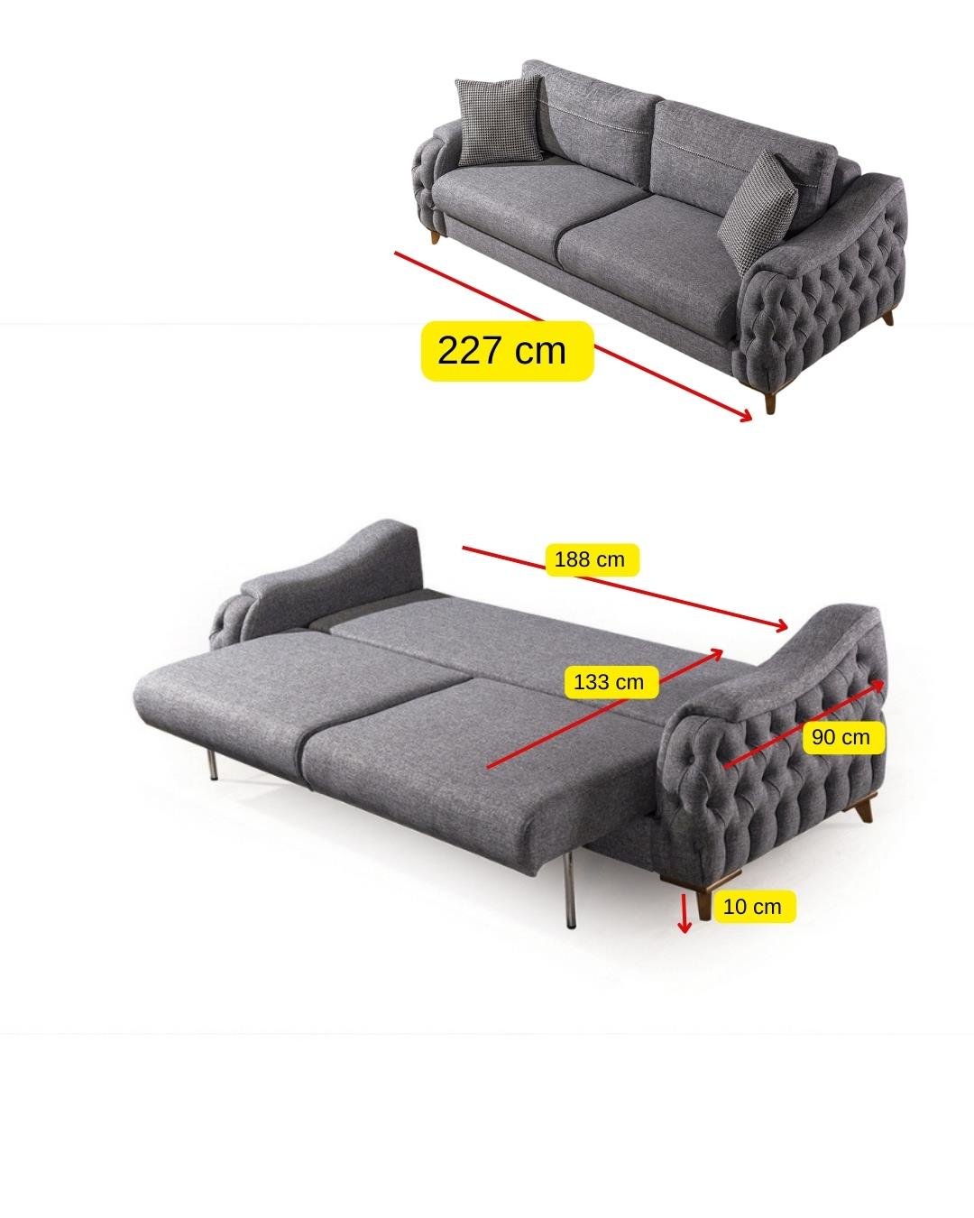 Arya Yataklı Sandıklı Koltuk Takımı 